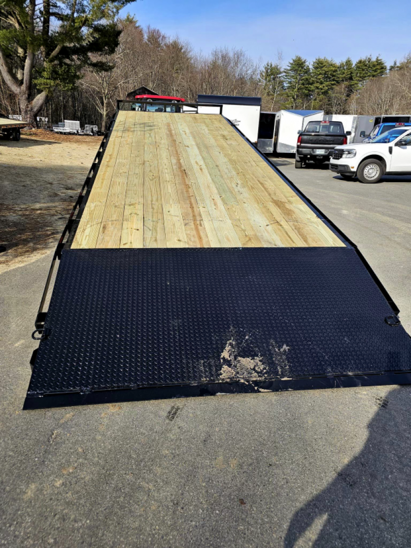 New 2024 102x26 deck over power tilt equipment trailer 14,0 - Quality Steel & Aluminum Products, LLC