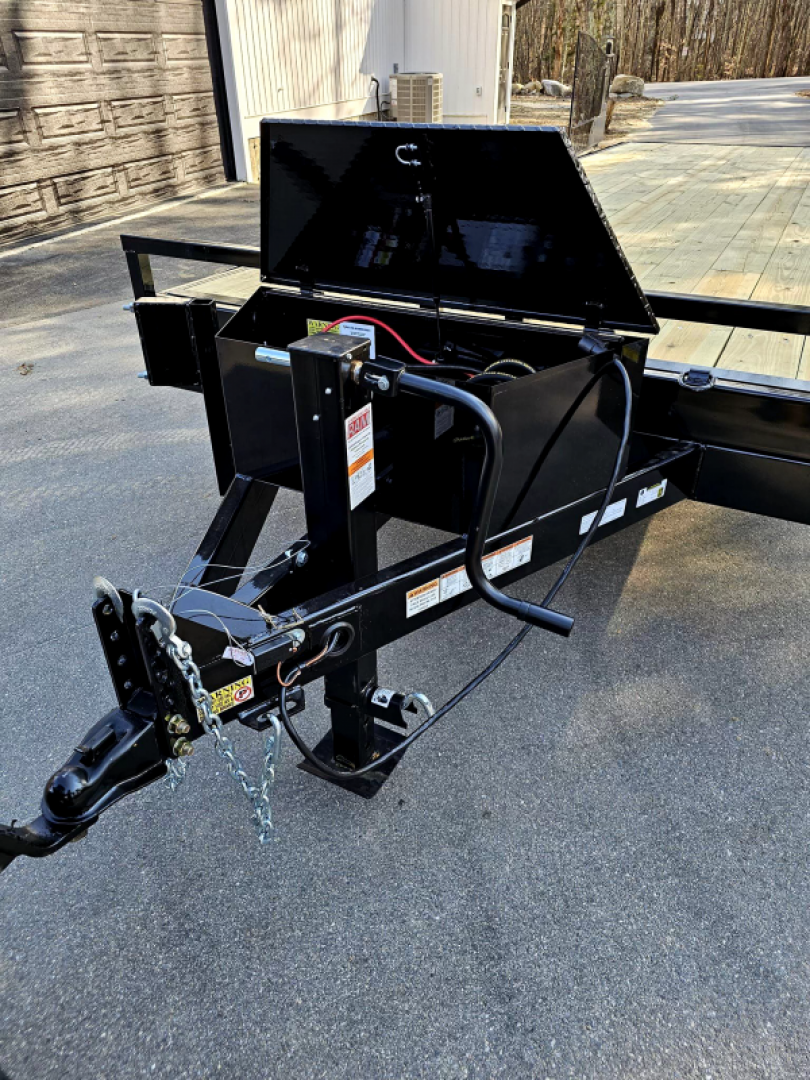 New 2024 102x26 deck over power tilt equipment trailer 14,0 - Quality Steel & Aluminum Products, LLC