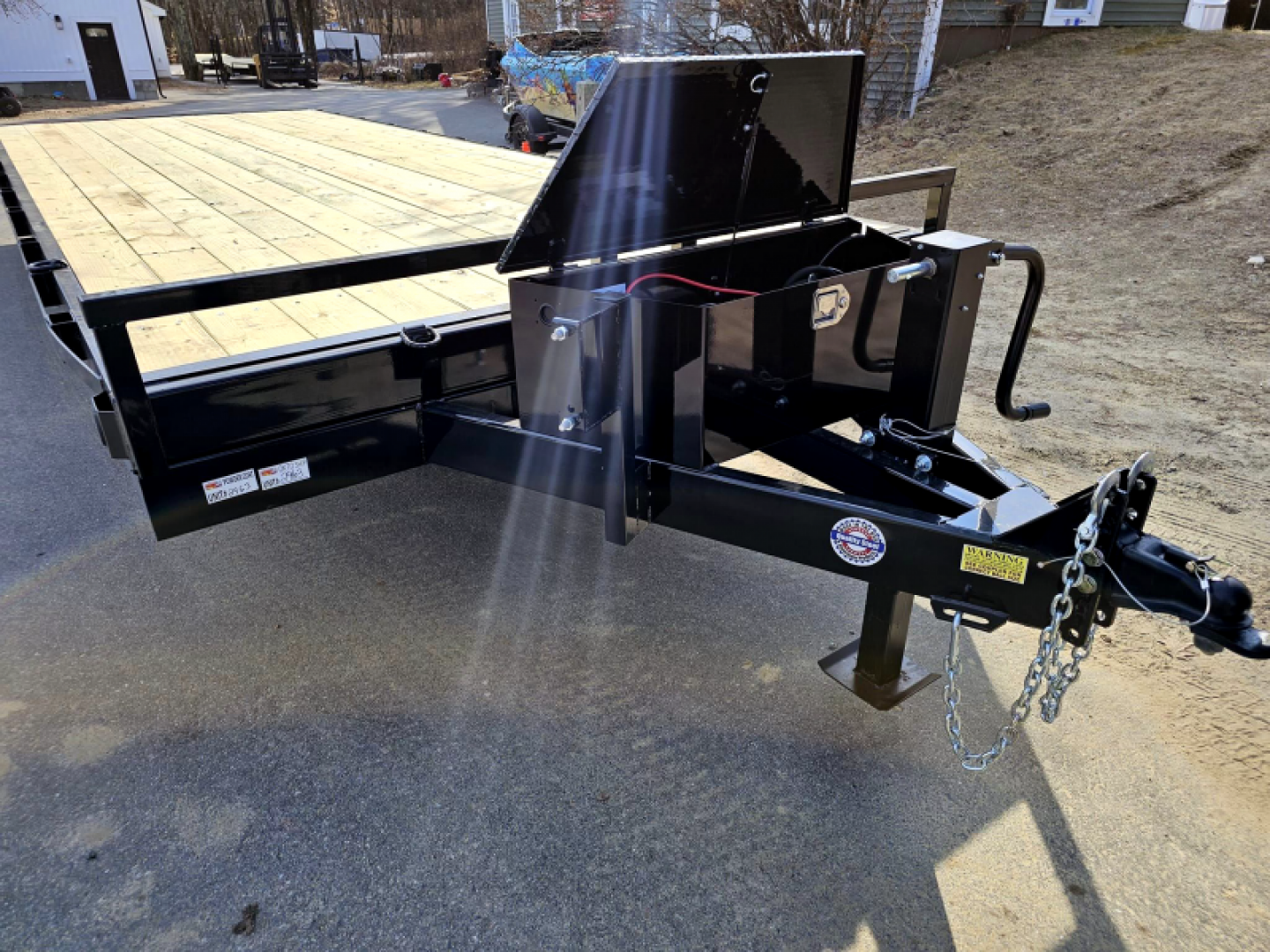 New 2024 102x26 deck over power tilt equipment trailer 14,0 - Quality Steel & Aluminum Products, LLC