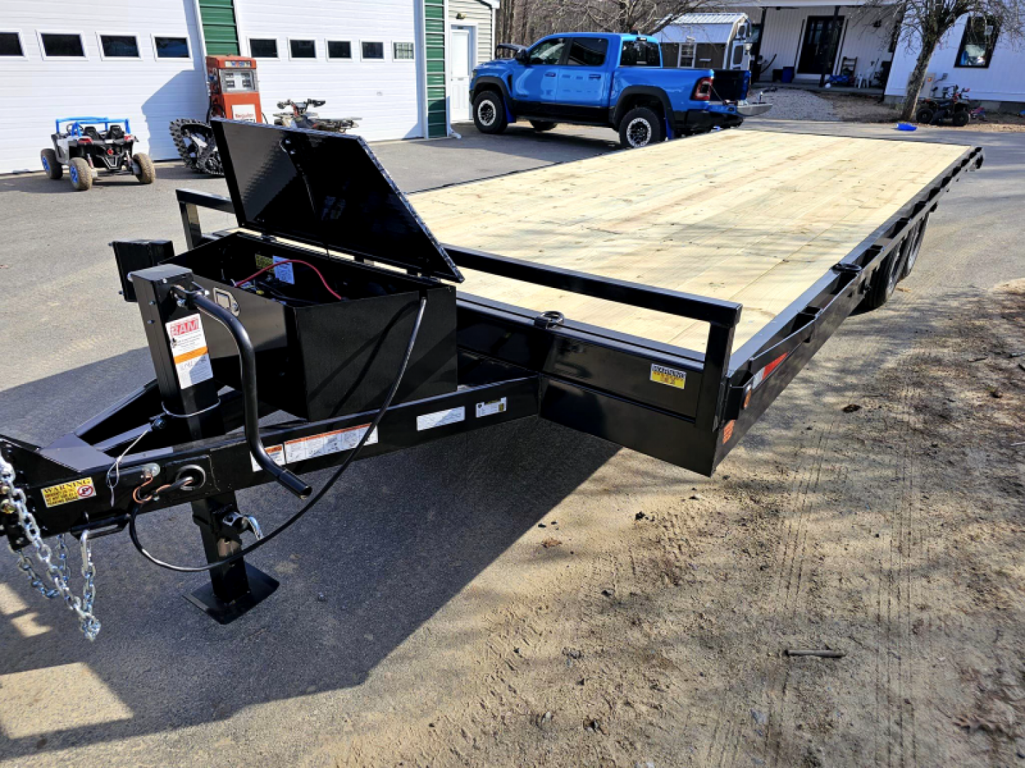 New 2024 102x26 deck over power tilt equipment trailer 14,0 - Quality Steel & Aluminum Products, LLC