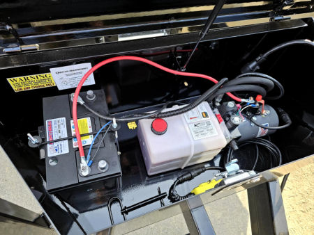 New 2024 102x26 deck over power tilt equipment trailer 14,0 - Quality Steel & Aluminum Products, LLC