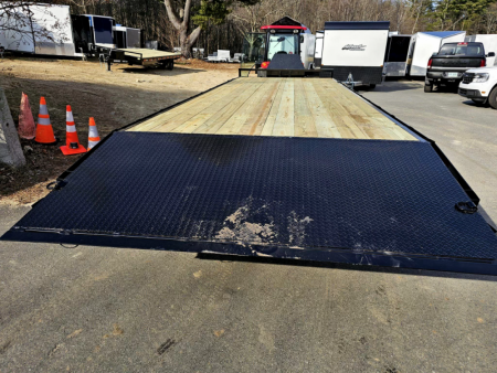 New 2024 102x26 deck over power tilt equipment trailer 14,0 - Quality Steel & Aluminum Products, LLC