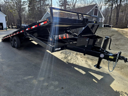 New 2024 102x26 deck over power tilt equipment trailer 14,0 - Quality Steel & Aluminum Products, LLC