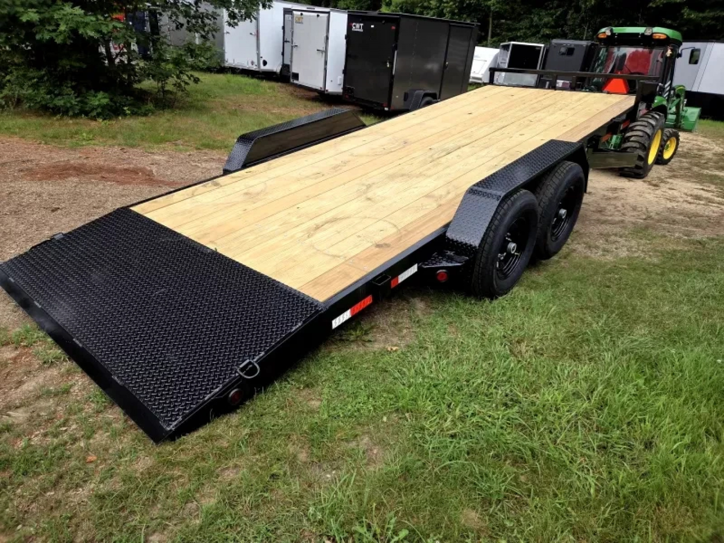 New 2026 7x20 14,000lb gvwr equipment trailer power tilt - Quality Steel & Aluminum Products, LLC