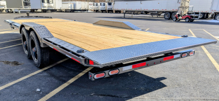 New Diamond C 24' HXD-210 Gravity Tilt 102" Wide: 23K (GVWR), Drive Over Fenders, Equipment Trailer