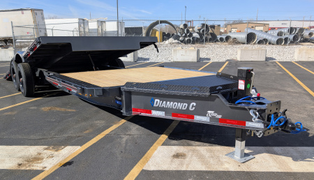 New Diamond C 24' HXD-210 Gravity Tilt 102  Wide: 23K (GVWR), Drive Over Fenders, Equipment Trailer