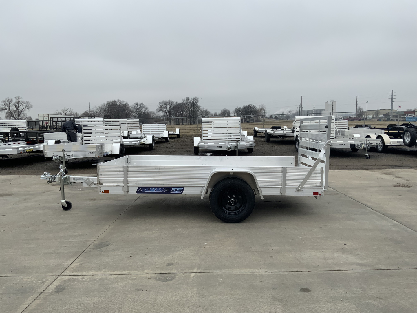 New 2027 Aluma 63 X 10 ESA-S-TG Utility Trailer