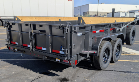 New Diamond C LPT-207 14' Telescopic, 15.5K (GVWR) LOW PROFILE Dump Trailer