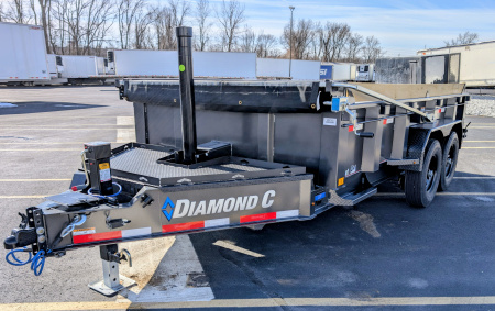 New Diamond C LPT-207 14' Telescopic, 15.5K (GVWR) LOW PROFILE Dump Trailer
