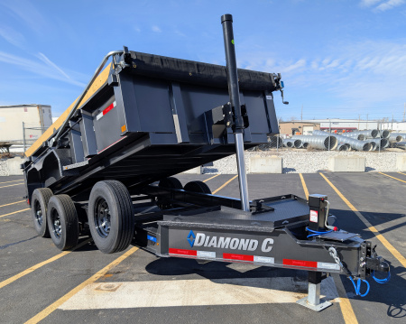 New Diamond C LPT-207 14' Telescopic, 15.5K (GVWR) LOW PROFILE Dump Trailer
