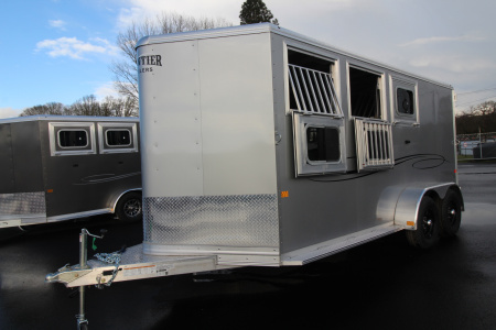 New 2025 Frontier Strider 3 Horse Aluminum Trailer