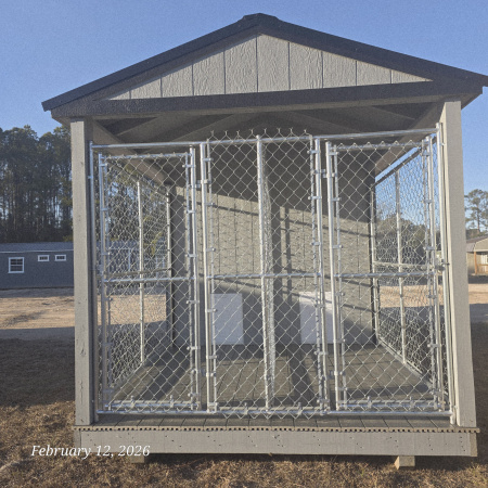 New 2026 Yoder Portable Buildings TWO BAY DOG KENNEL