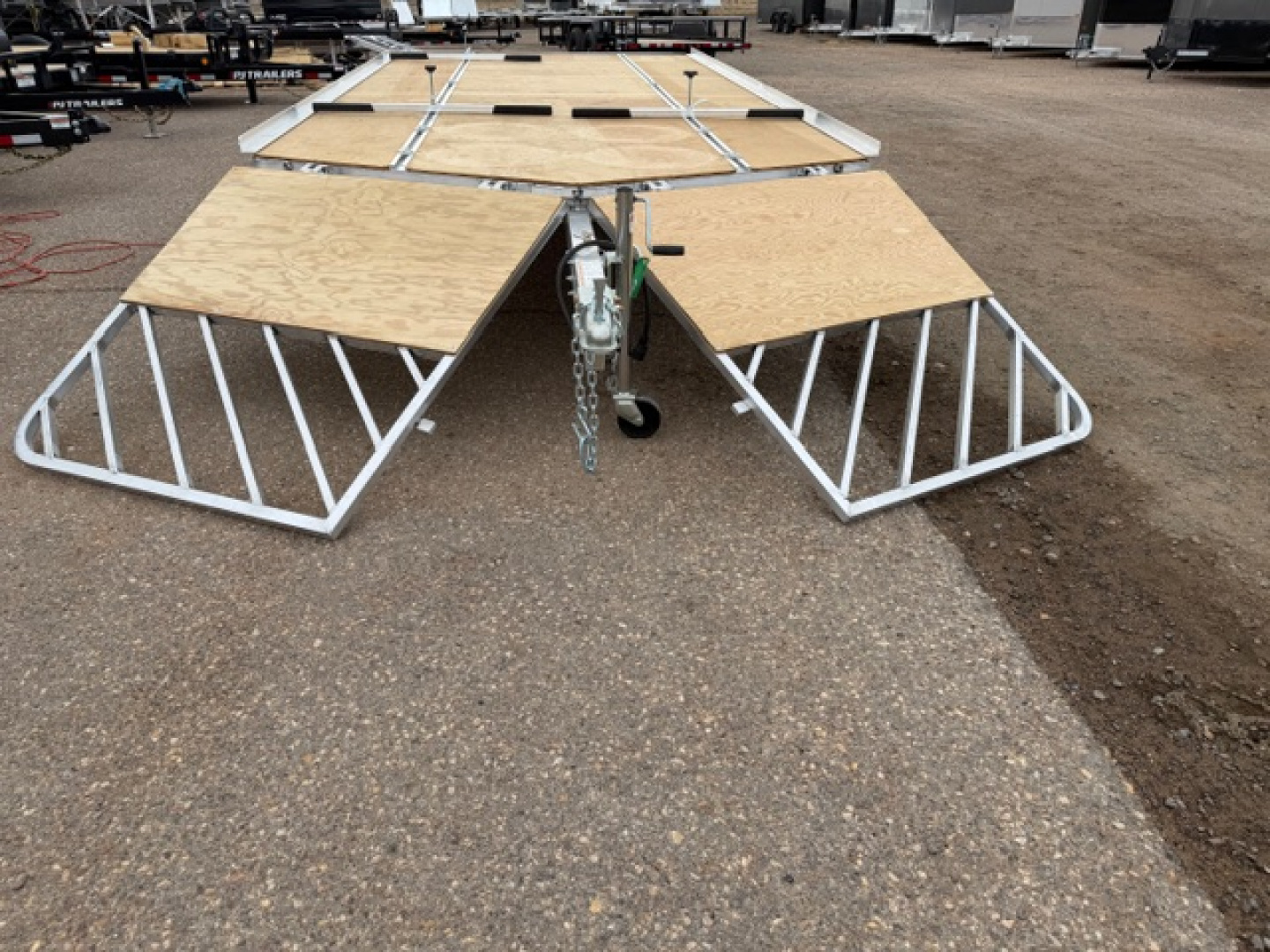 New 2026 Triton Trailers 16' 3 Place snowmobile trailer- drive on/off ramps