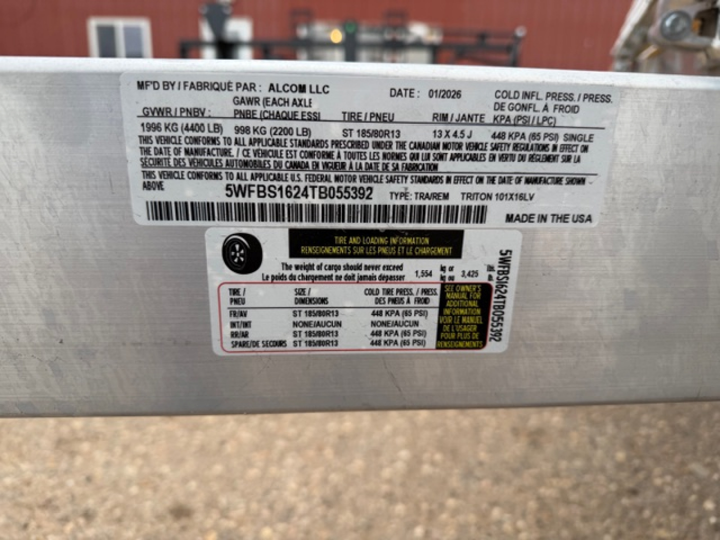 New 2026 Triton Trailers 16' 3 Place snowmobile trailer- drive on/off ramps