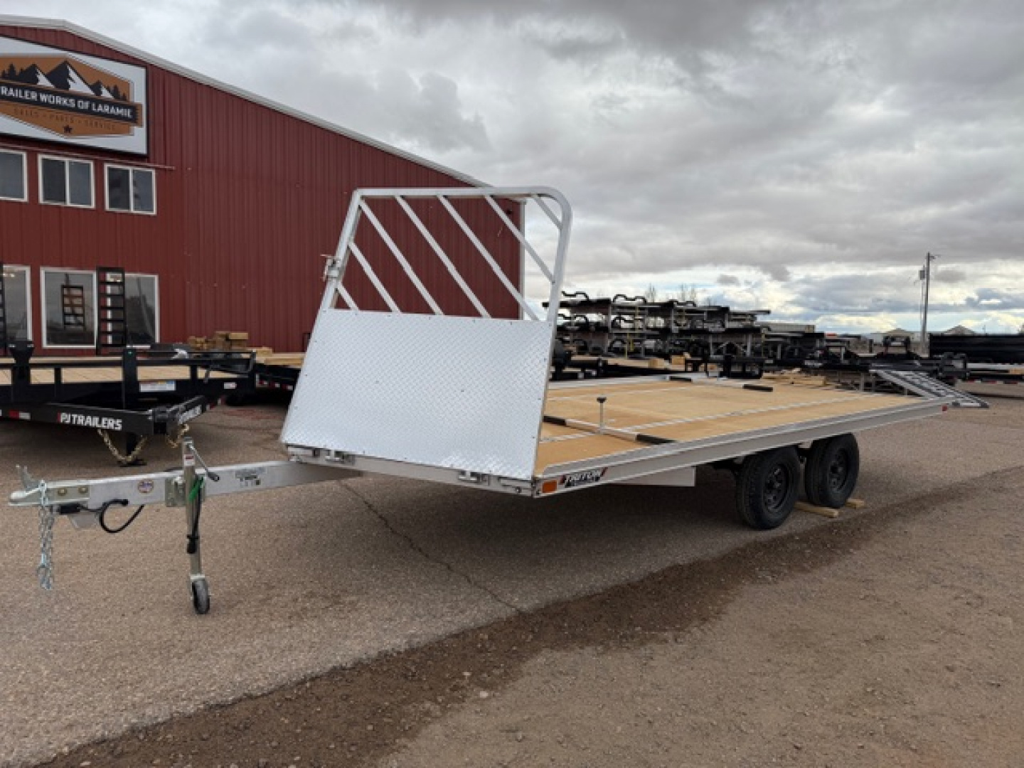 New 2026 Triton Trailers 16' 3 Place snowmobile trailer- drive on/off ramps