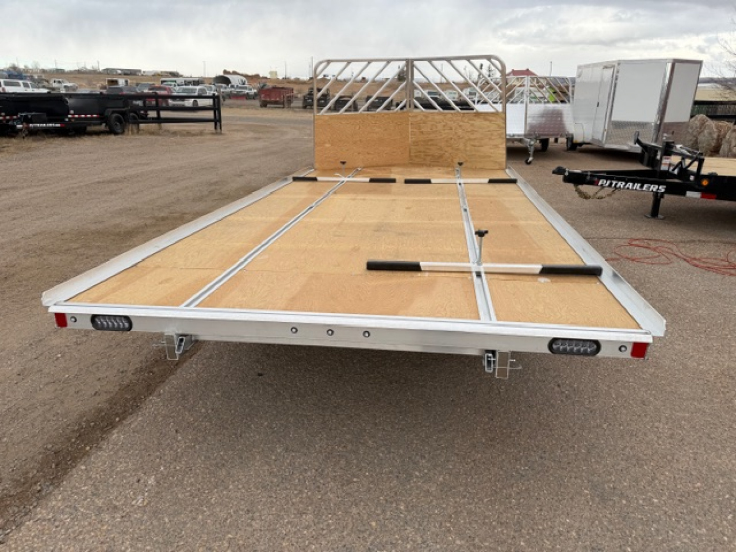 New 2026 Triton Trailers 16' 3 Place snowmobile trailer- drive on/off ramps