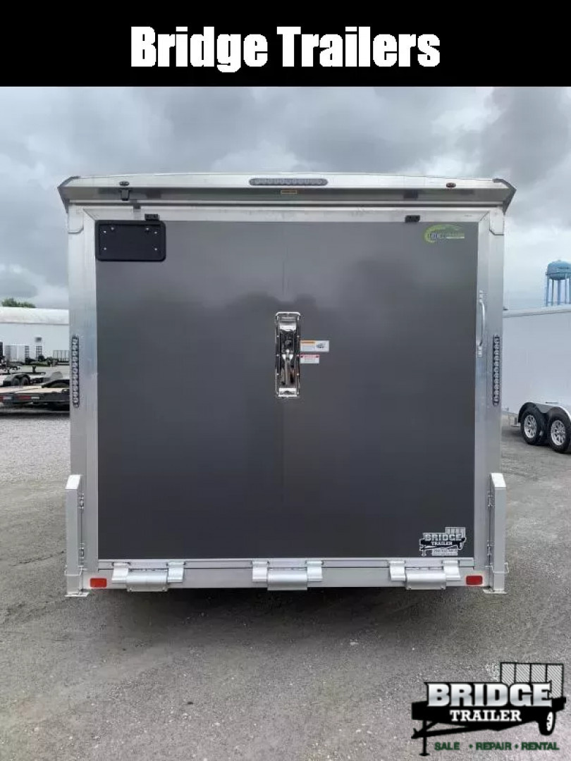 New 2026 NEO Trailers NAM1275TR74 (7.5' X 12') 7K V-Nose Motorcycle Trailer