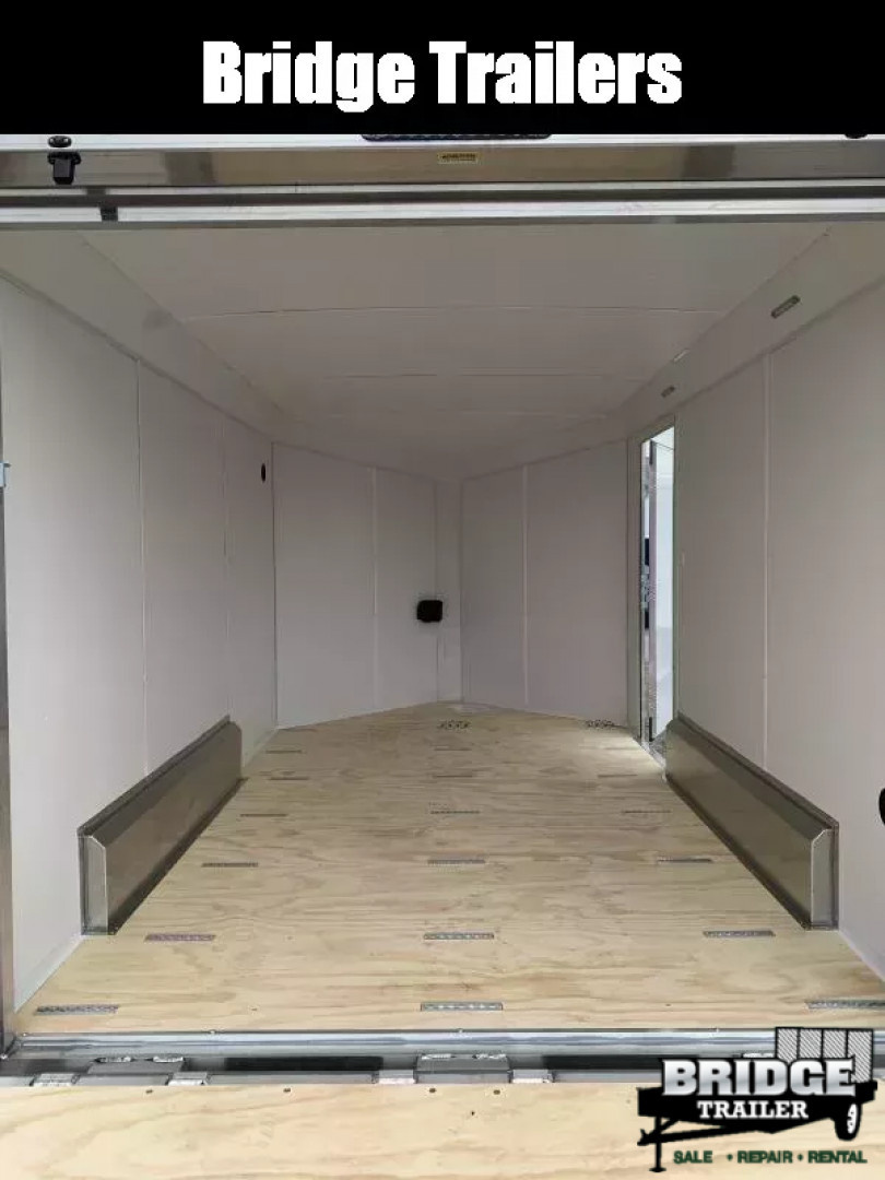 New 2026 NEO Trailers NAM1275TR74 (7.5' X 12') 7K V-Nose Motorcycle Trailer