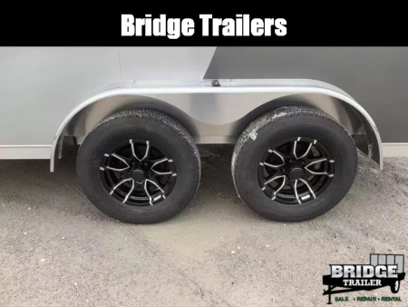 New 2026 NEO Trailers NAM1275TR74 (7.5' X 12') 7K V-Nose Motorcycle Trailer