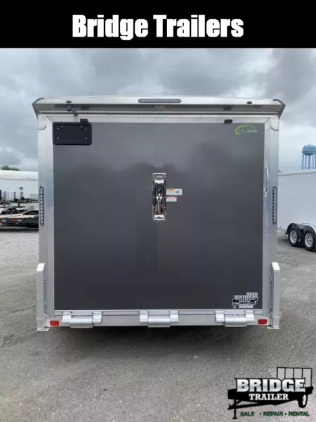 New 2026 NEO Trailers NAM1275TR74 (7.5' X 12') 7K V-Nose Motorcycle Trailer