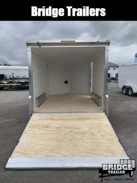 New 2026 NEO Trailers NAM1275TR74 (7.5' X 12') 7K V-Nose Motorcycle Trailer