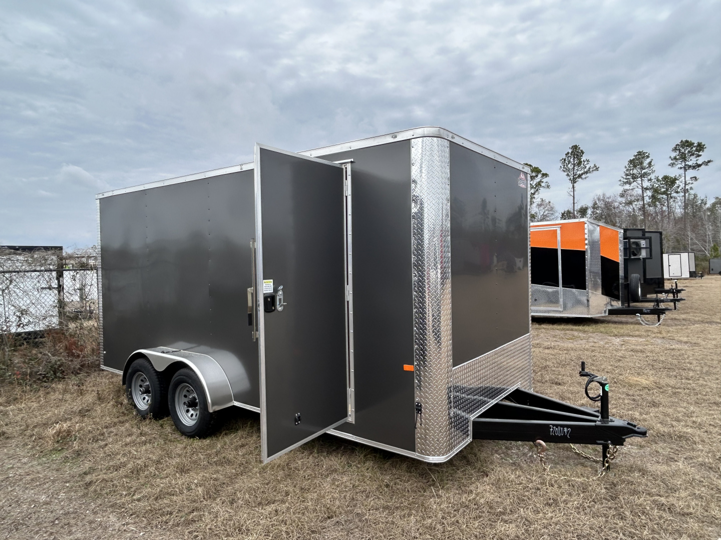 New 7x16 Rock Solid Cargo Heavy Duty Trailer Flat Nose | Enclosed Trailer