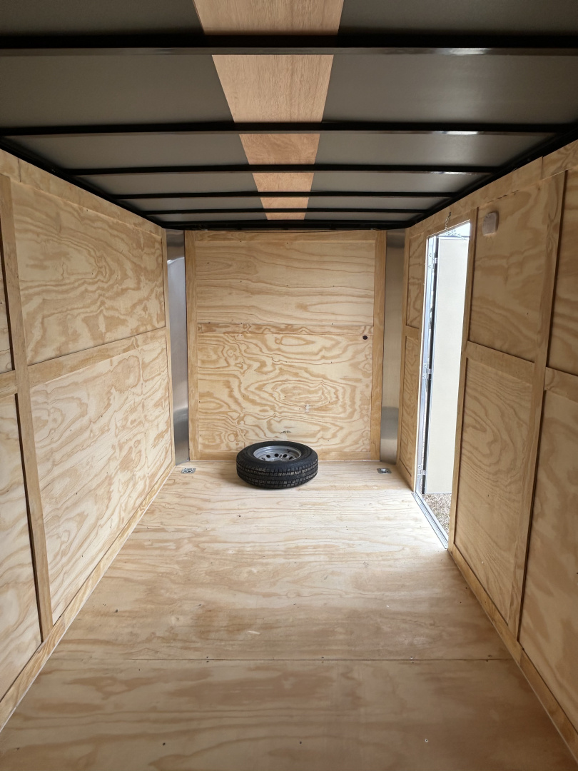 New 7x16 Rock Solid Cargo Heavy Duty Trailer Flat Nose | Enclosed Trailer