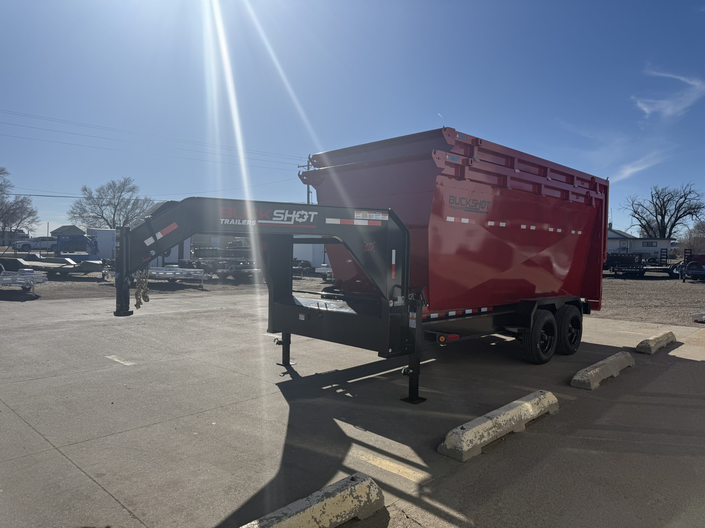 New 2026 Buckshot MFG 2 8K Axles 16' X 83" Rolloff Package Dump Trailer