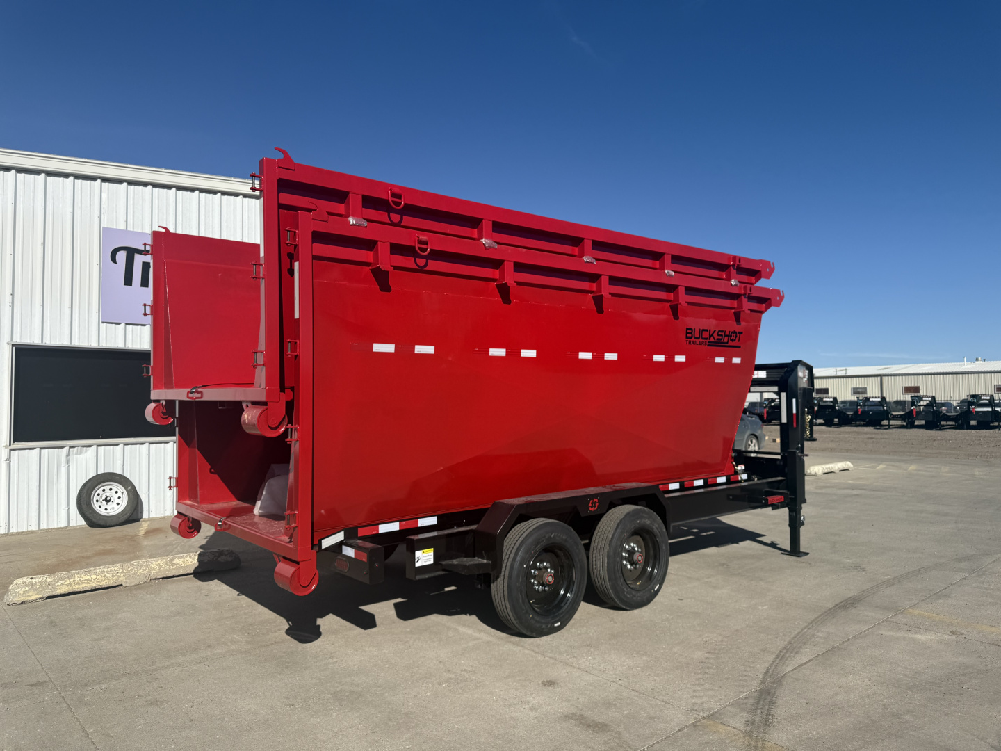 New 2026 Buckshot MFG 2 8K Axles 16' X 83" Rolloff Package Dump Trailer