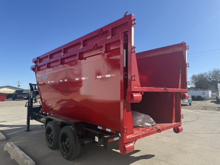 New 2026 Buckshot MFG 2 8K Axles 16' X 83" Rolloff Package Dump Trailer