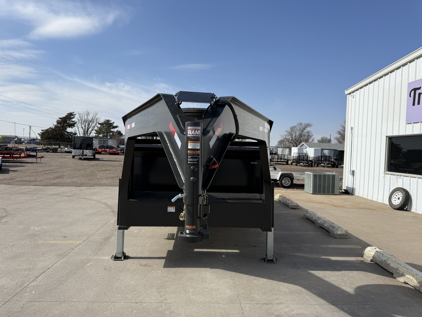 New 2026 Buckshot 83"x16' Telescopic Gooseneck Dump Trailer W/3' Sides/8KAxles