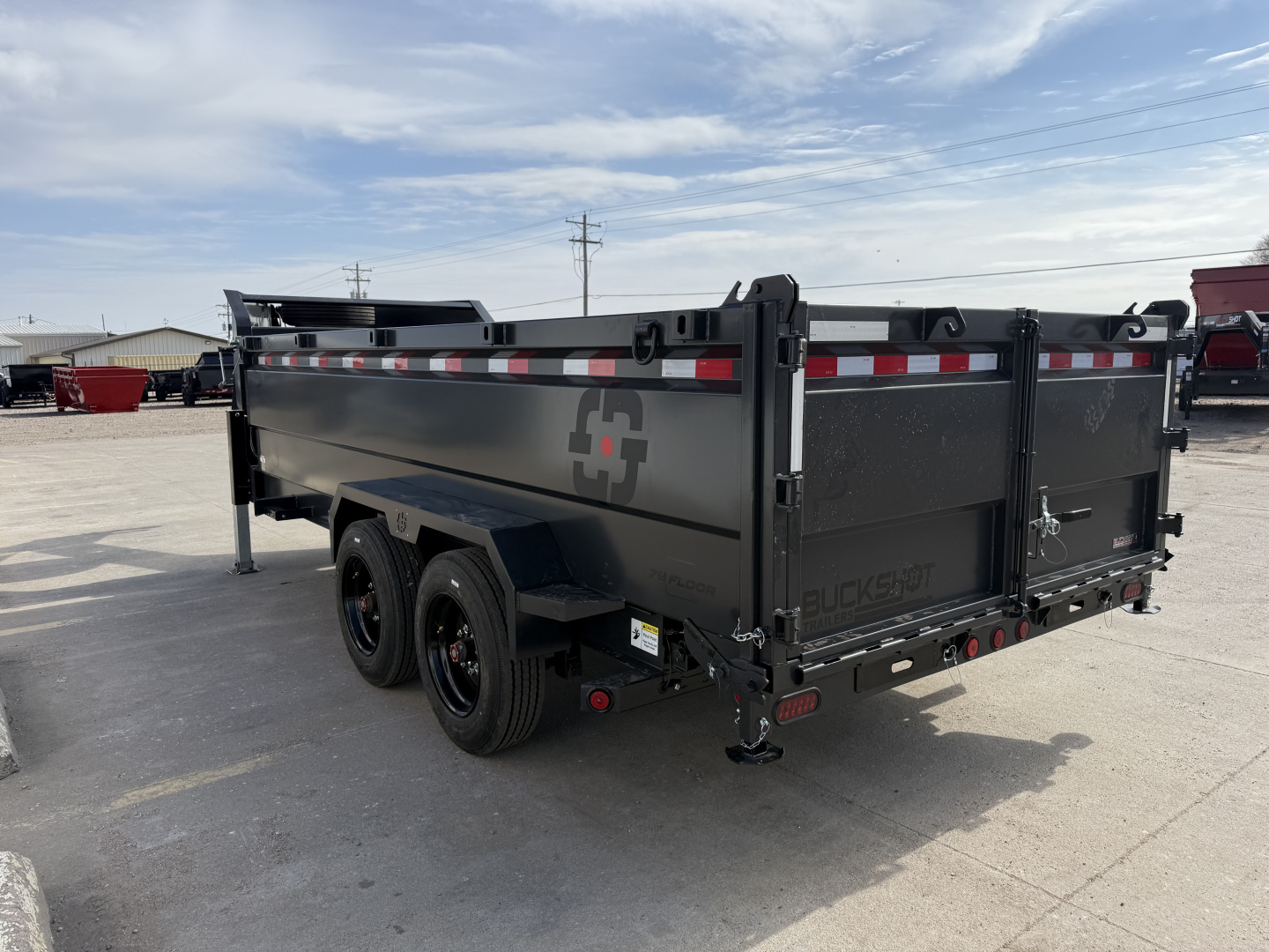 New 2026 Buckshot 83"x16' Telescopic Gooseneck Dump Trailer W/3' Sides/8KAxles