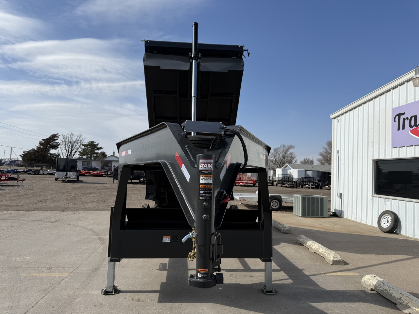 New 2026 Buckshot 83"x16' Telescopic Gooseneck Dump Trailer W/3' Sides/8KAxles