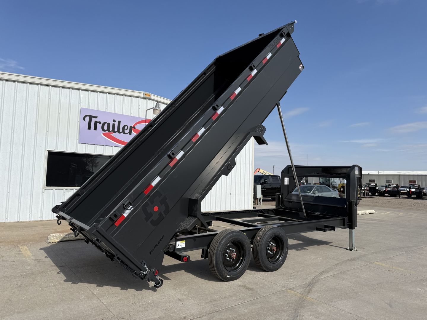 New 2026 Buckshot 83"x16' Telescopic Gooseneck Dump Trailer W/3' Sides/8KAxles