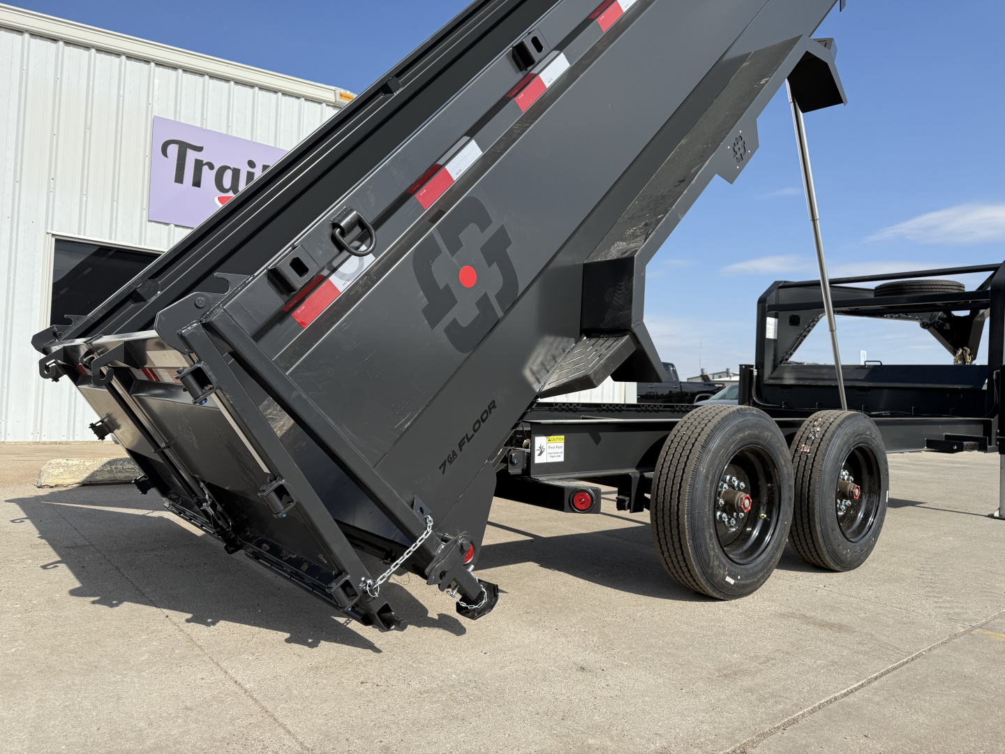 New 2026 Buckshot 83"x16' Telescopic Gooseneck Dump Trailer W/3' Sides/8KAxles