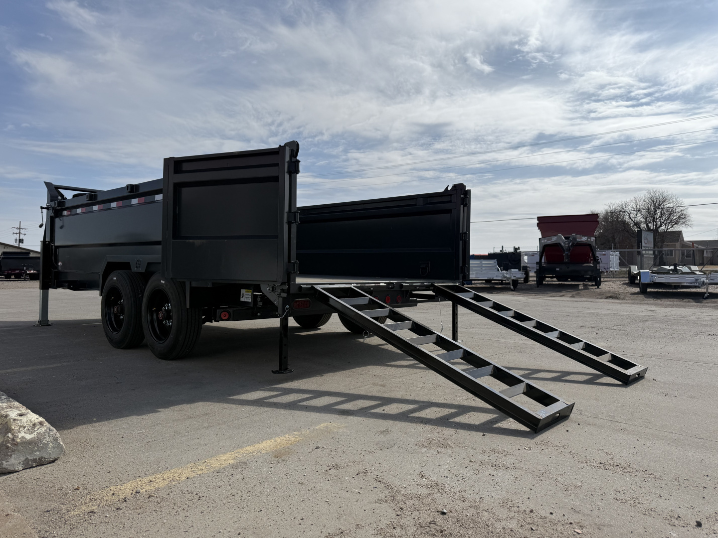 New 2026 Buckshot 83"x16' Telescopic Gooseneck Dump Trailer W/3' Sides/8KAxles