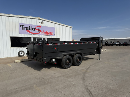 New 2026 Buckshot 83"x16' Telescopic Gooseneck Dump Trailer W/3' Sides/8KAxles