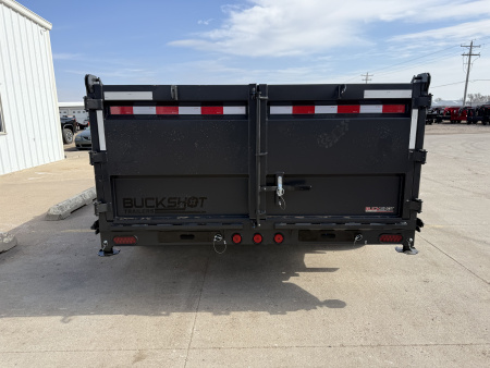 New 2026 Buckshot 83"x16' Telescopic Gooseneck Dump Trailer W/3' Sides/8KAxles