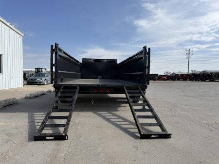 New 2026 Buckshot 83"x16' Telescopic Gooseneck Dump Trailer W/3' Sides/8KAxles