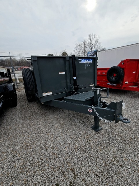 New 2026 CHARCOAL Sure-Trac 82x14 16K Telescopic Dump Trailer
