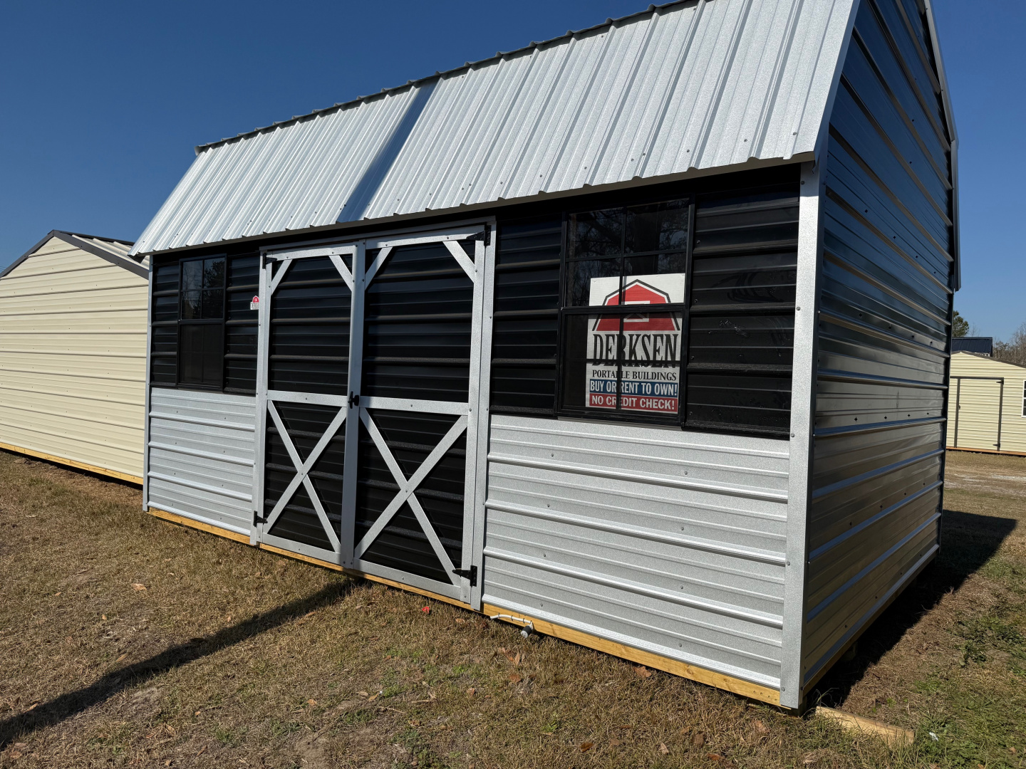 New 2026 12x16 Derksen Portable Buildings Lofted Barn Shed