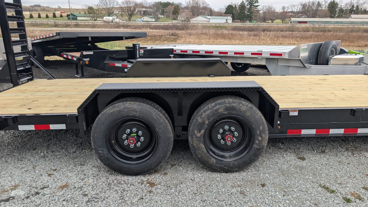 New 2026 CAM Superline 20' HD Lo Pro Angle Channel Equipment Hauler w/ 5' Ramps