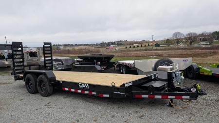 New 2026 CAM Superline 20' HD Lo Pro Angle Channel Equipment Hauler w/ 5' Ramps