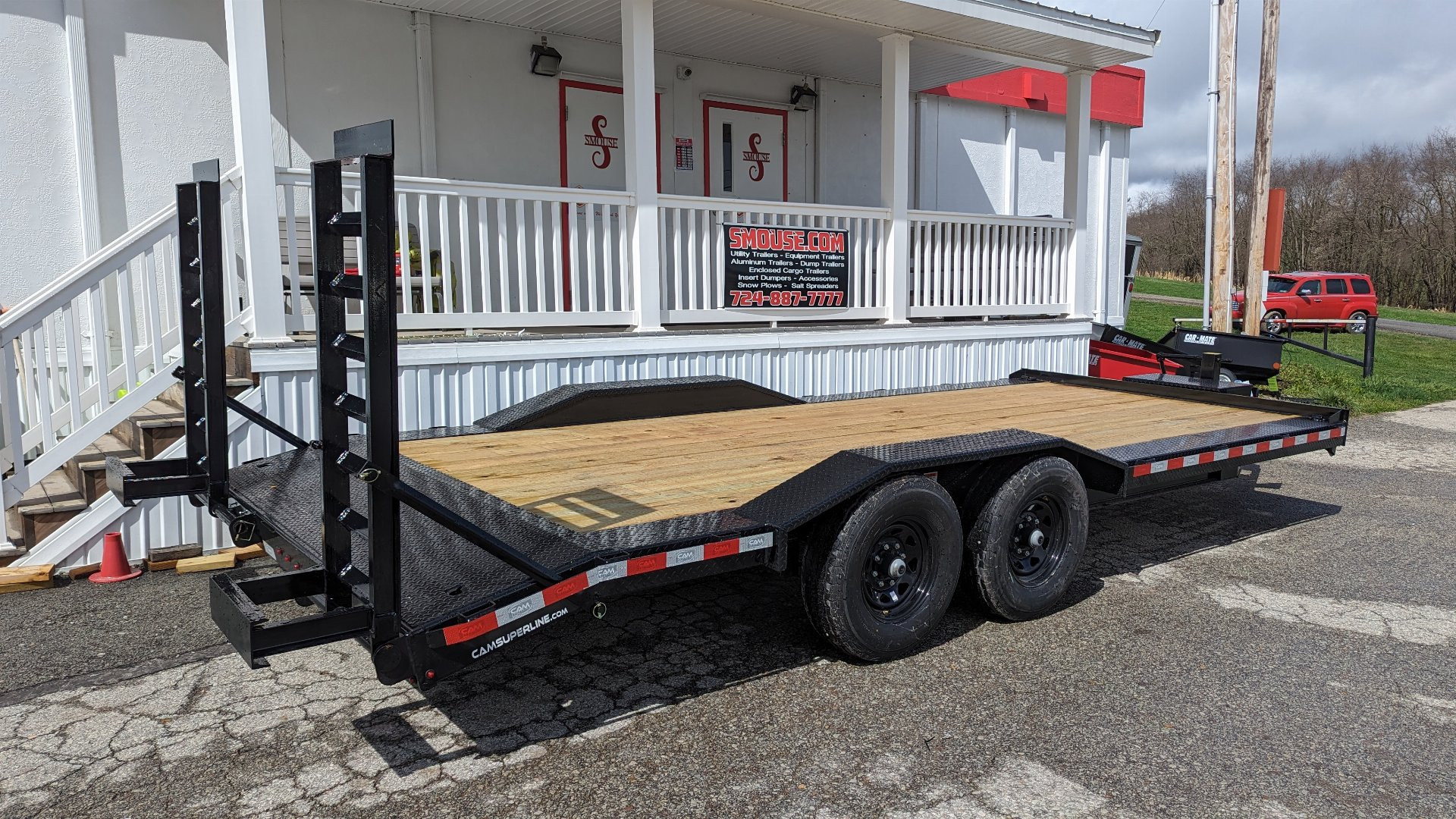 New 2026 CAM Superline 20' Channel Equipment Hauler w/ Drive Over Fenders & Dove Tail (96" Usable Deck Width)