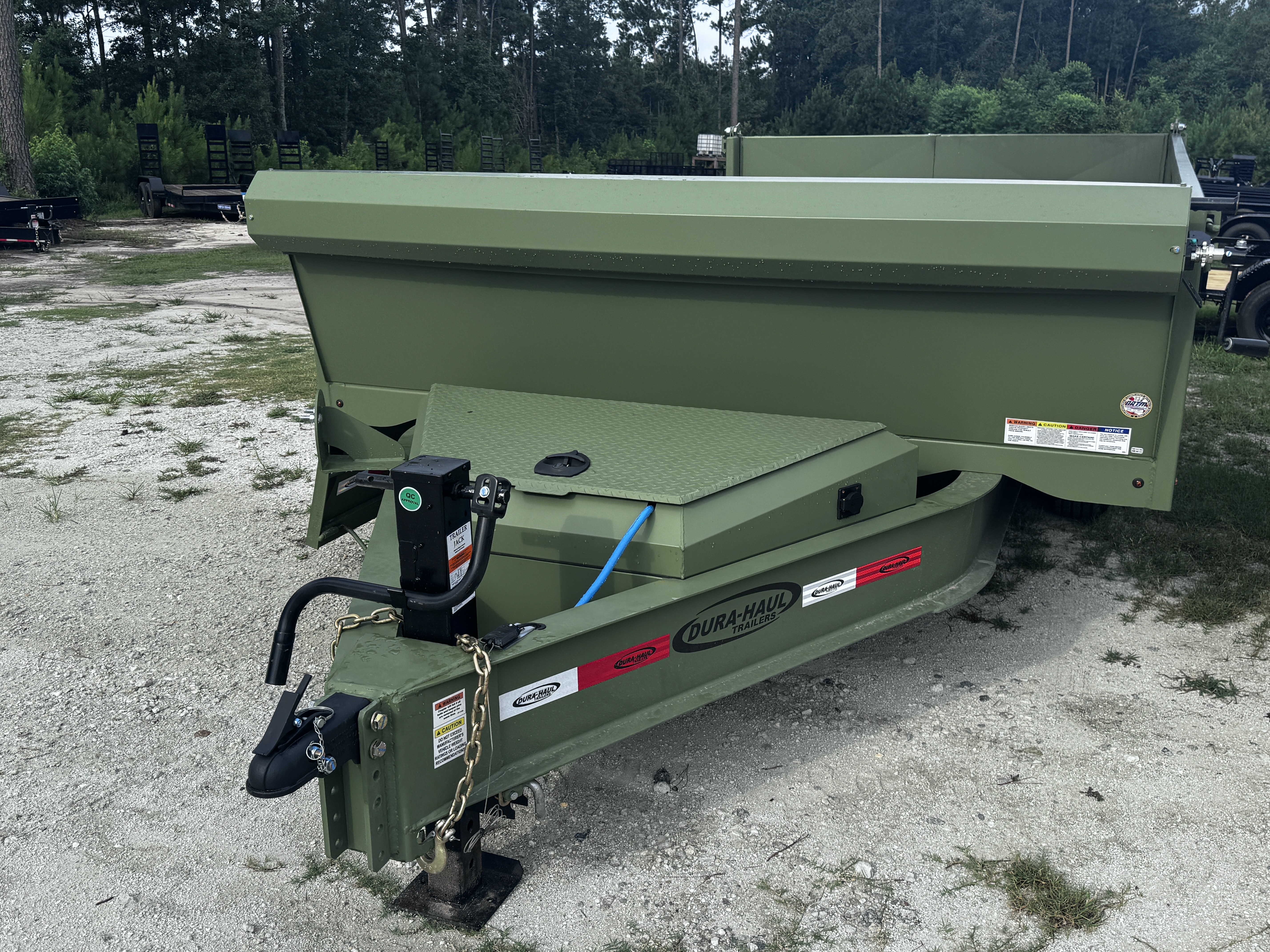 New 2025 Dura-Haul 8X14 14K BP 2' FOLD DOWN SIDES Dump Trailer