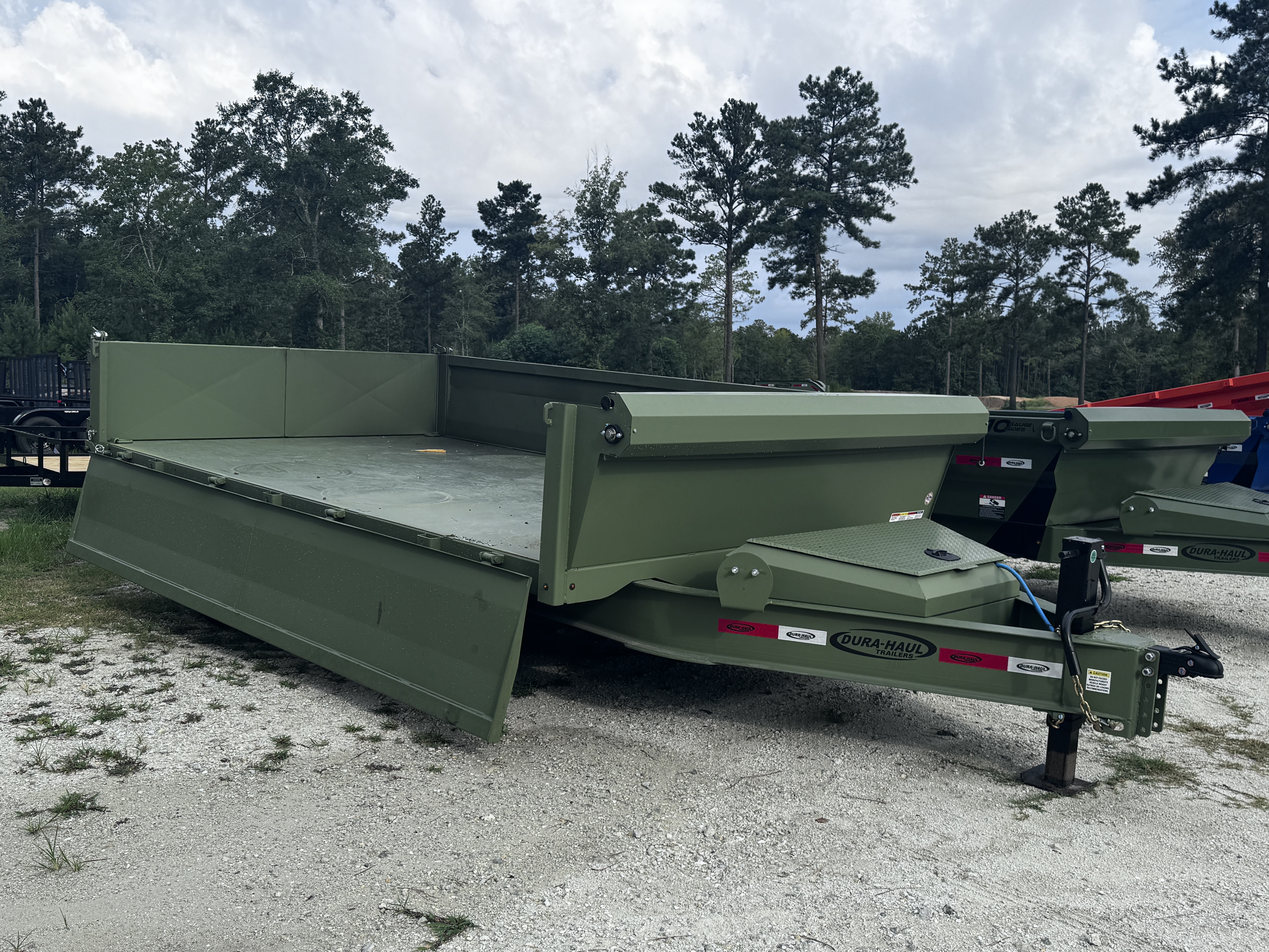 New 2025 Dura-Haul 8X14 14K BP 2' FOLD DOWN SIDES Dump Trailer