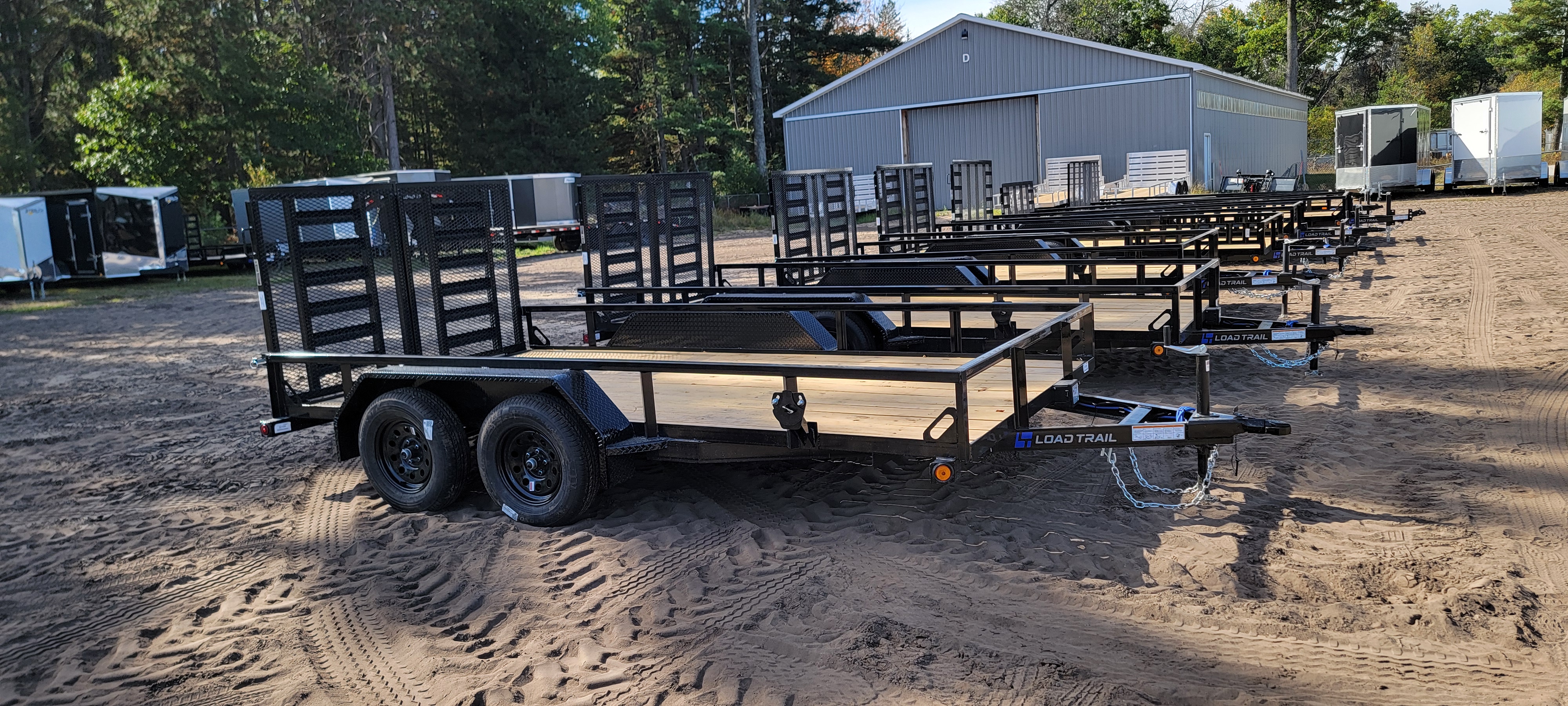 New 2026 Load Trail 83X14 7K SPLIT RAMP Landscape Trailer