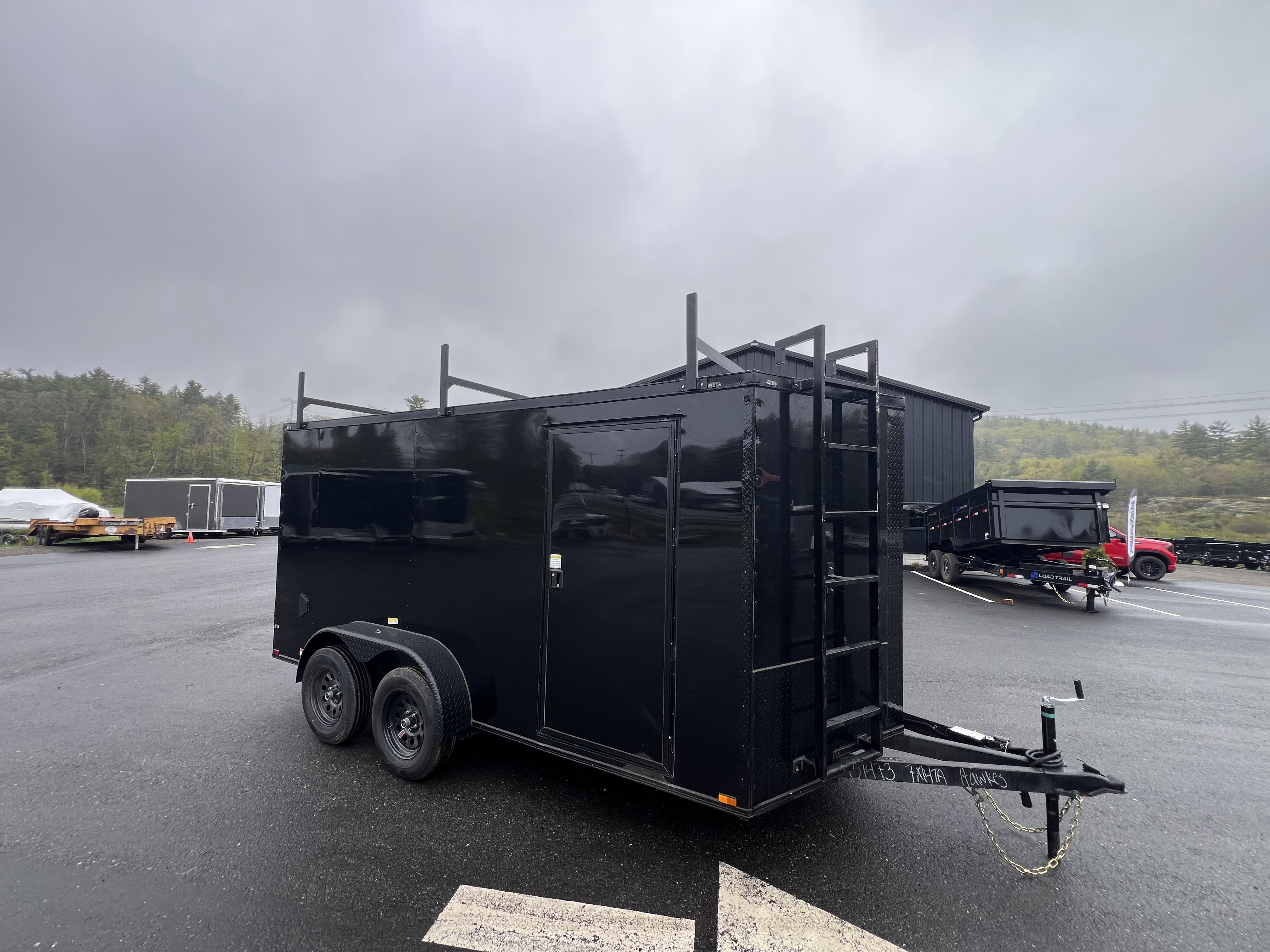 New 2026 Panther Cargo 7x14 +2ft V-Nose /.080 Polycore /Blackout Package/ Contractor Package - 7000 GVW