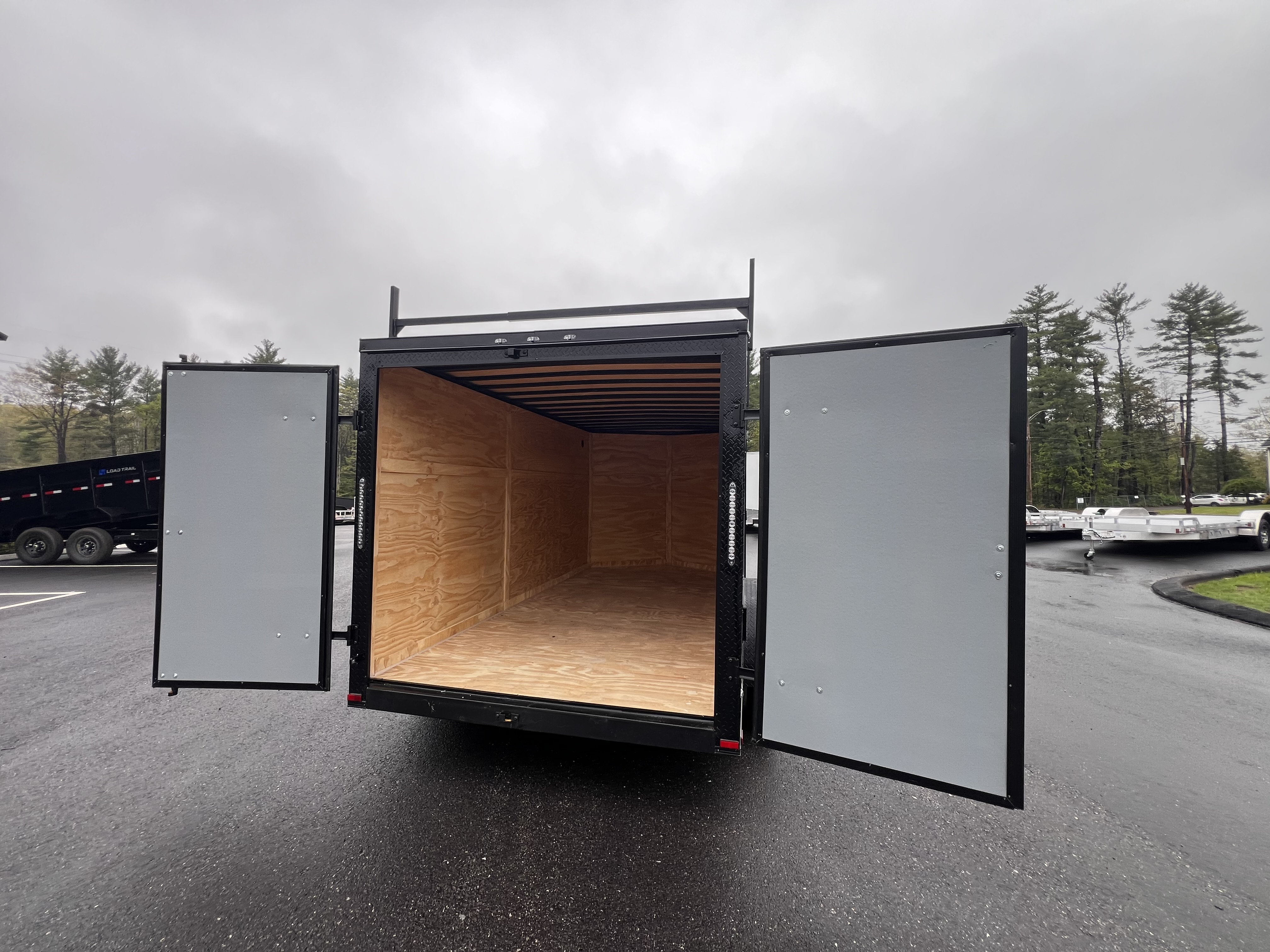 New 2026 Panther Cargo 7x14 +2ft V-Nose /.080 Polycore /Blackout Package/ Contractor Package - 7000 GVW