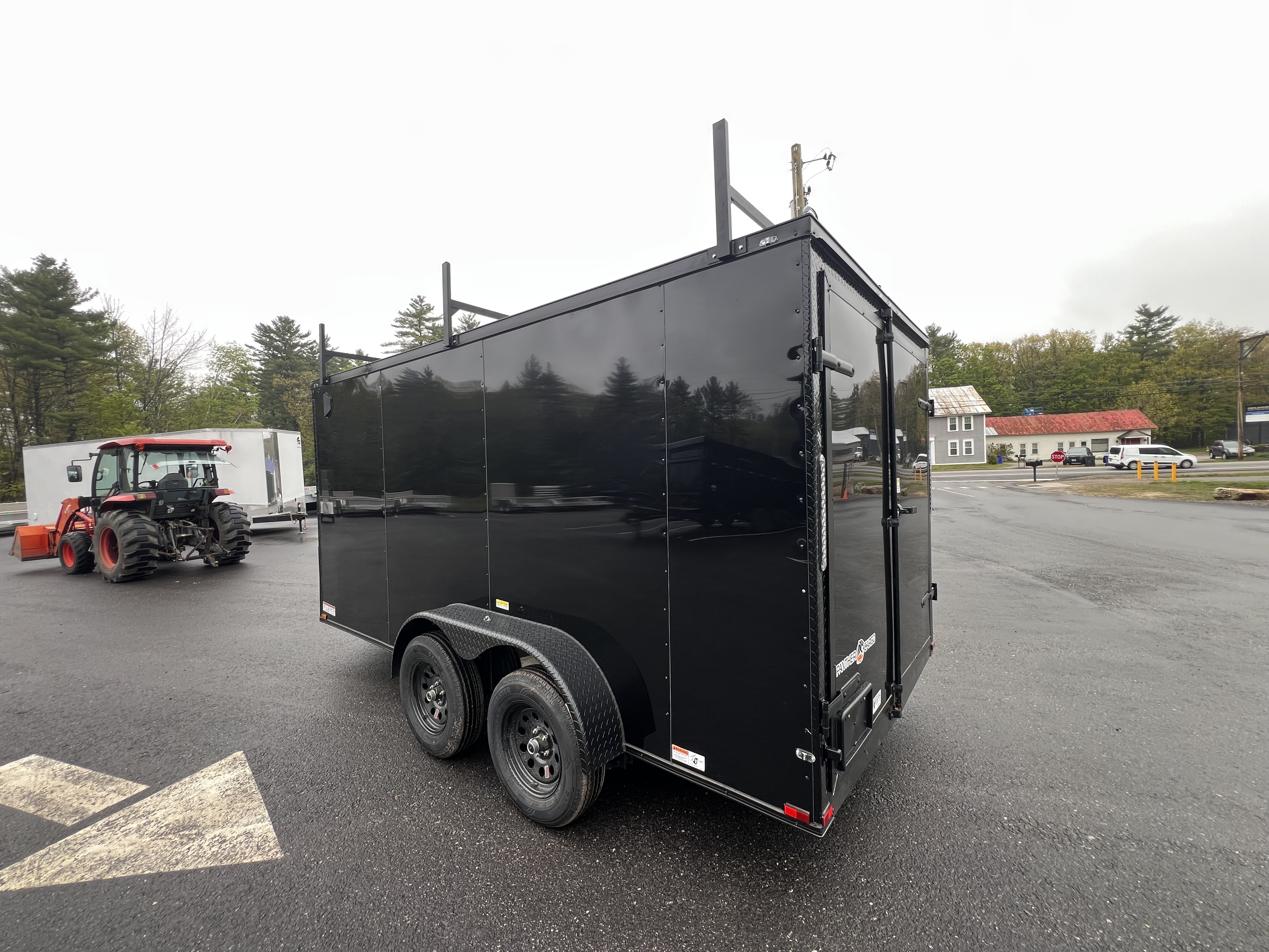 New 2026 Panther Cargo 7x14 +2ft V-Nose /.080 Polycore /Blackout Package/ Contractor Package - 7000 GVW